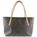 ルイ・ヴィトン LOUIS VUITTON ラスパイユPM トートバッグ M40608 モノグラムキャンバス スペイン製 2012年 茶 CA2152 ファスナー Raspail PM レディース【中古】