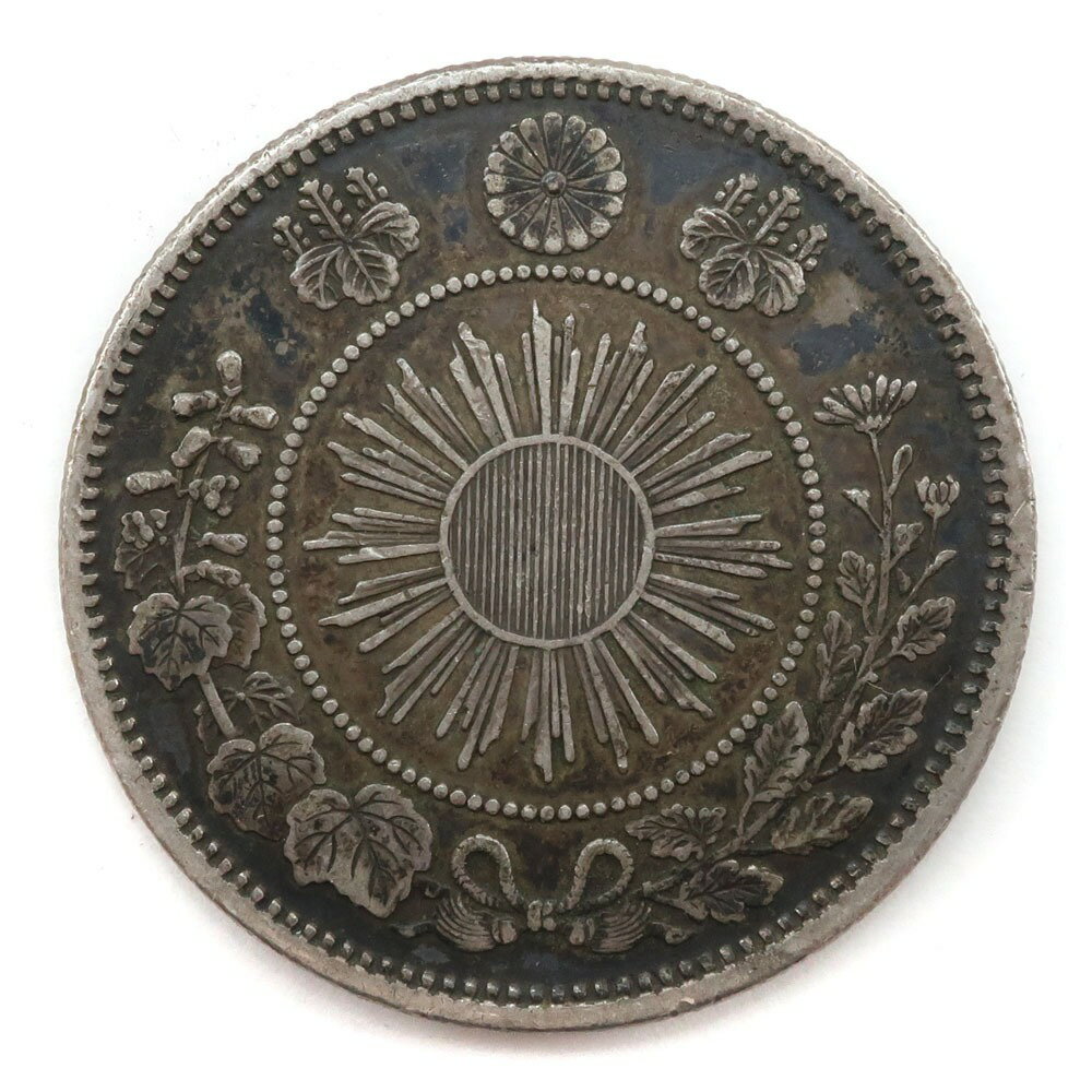 ڥѡ10OFFоݡ4ǯ ޽ ʾ ε 緿 50 No.3 Meiji 4 50 sen silver coin _š