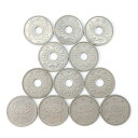 造幣局 JAPAN MINT 穴あき/穴なし 旧50円玉 貨幣 50円 12枚 Perforated/No Hole Old 50 Yen Coin _【中古】