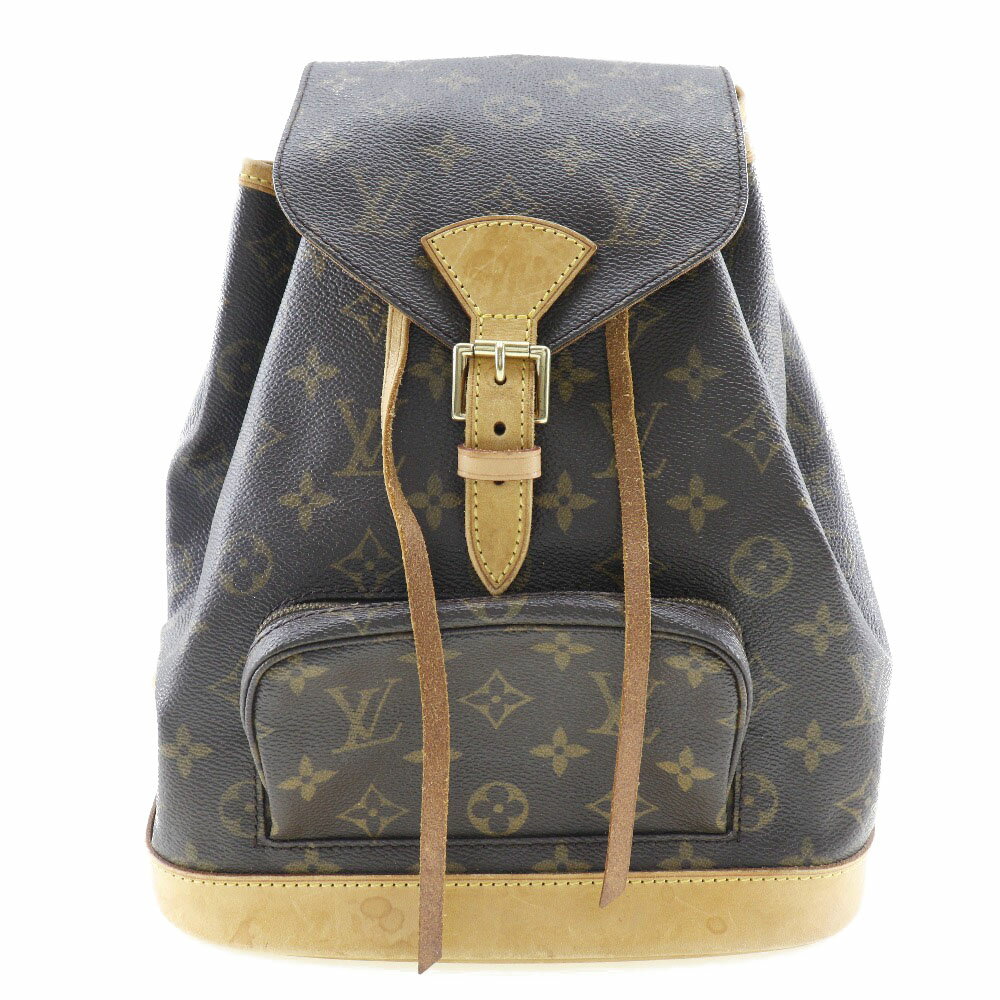 ルイ・ヴィトン LOUIS VUITTON モンスリMM リュック・デイパック ※ジャンク品 M51136 モノグラムキャンバス フランス製 1997年 茶 SP0967 ベルト金具 MontsourisMM レディース【中古】