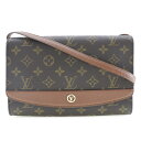 ルイ・ヴィトン LOUIS VUITTON ボルドー ショルダーバッグ 2WAYクラッチ ヴィンテージ M51797 モノグラムキャンバス フランス製 1992年 茶 A21912 斜め掛け スナップボタン Bordeaux レディース