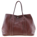 エルメス HERMES ガーデンパーティPM トートバッグ ネゴンダ ルージュアッシュ フランス製 2012年 赤 □P スナップボタン Garden part...