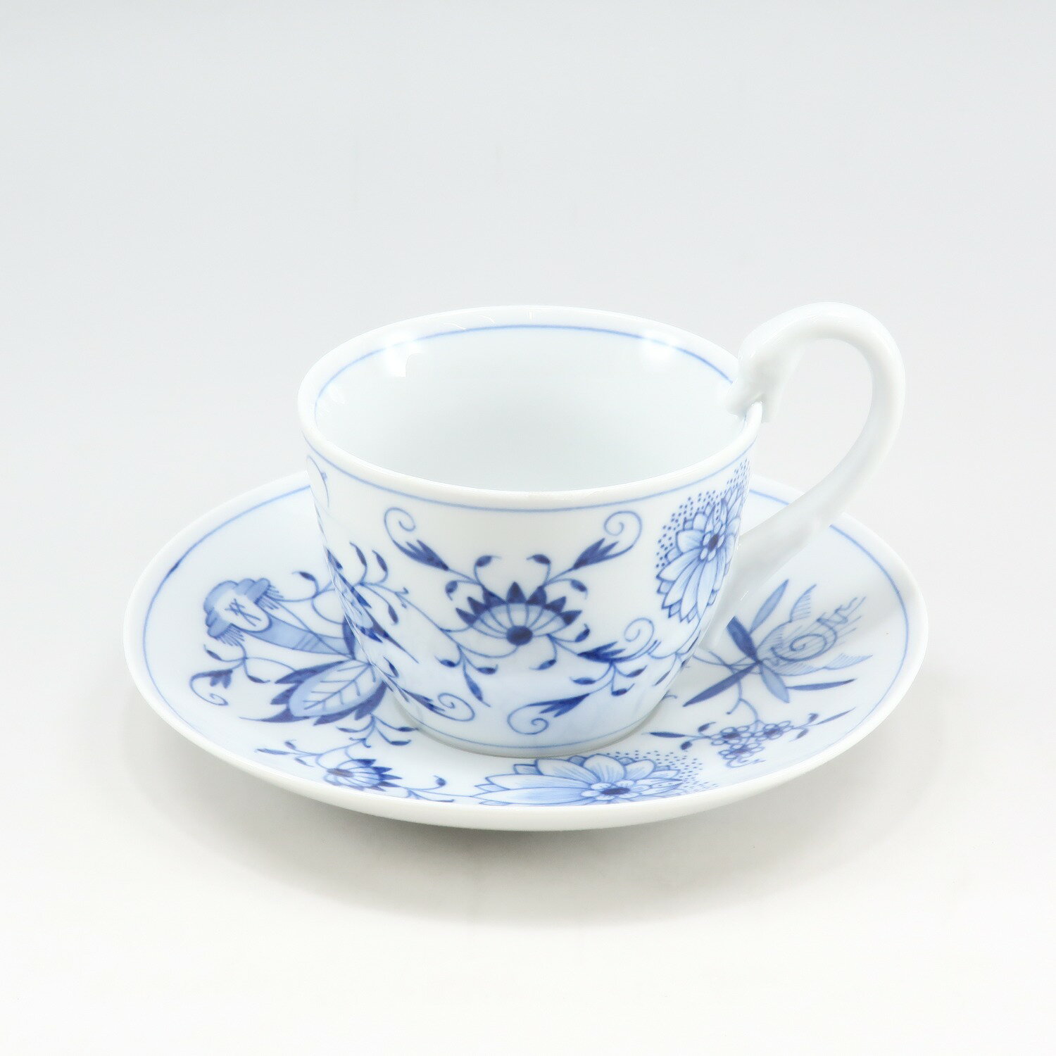 マイセン Meissen マイセン ブルーオニオン 食器 カップ＆ソーサー 800101/14632 _【未使用】Sランク