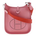 エルメス HERMES エヴリンTPM ショルダーバッグ アマゾン トリヨンクレマンス ローズアザレ フランス製 2020年 ピンク/赤 Y 斜め掛け スナップ...