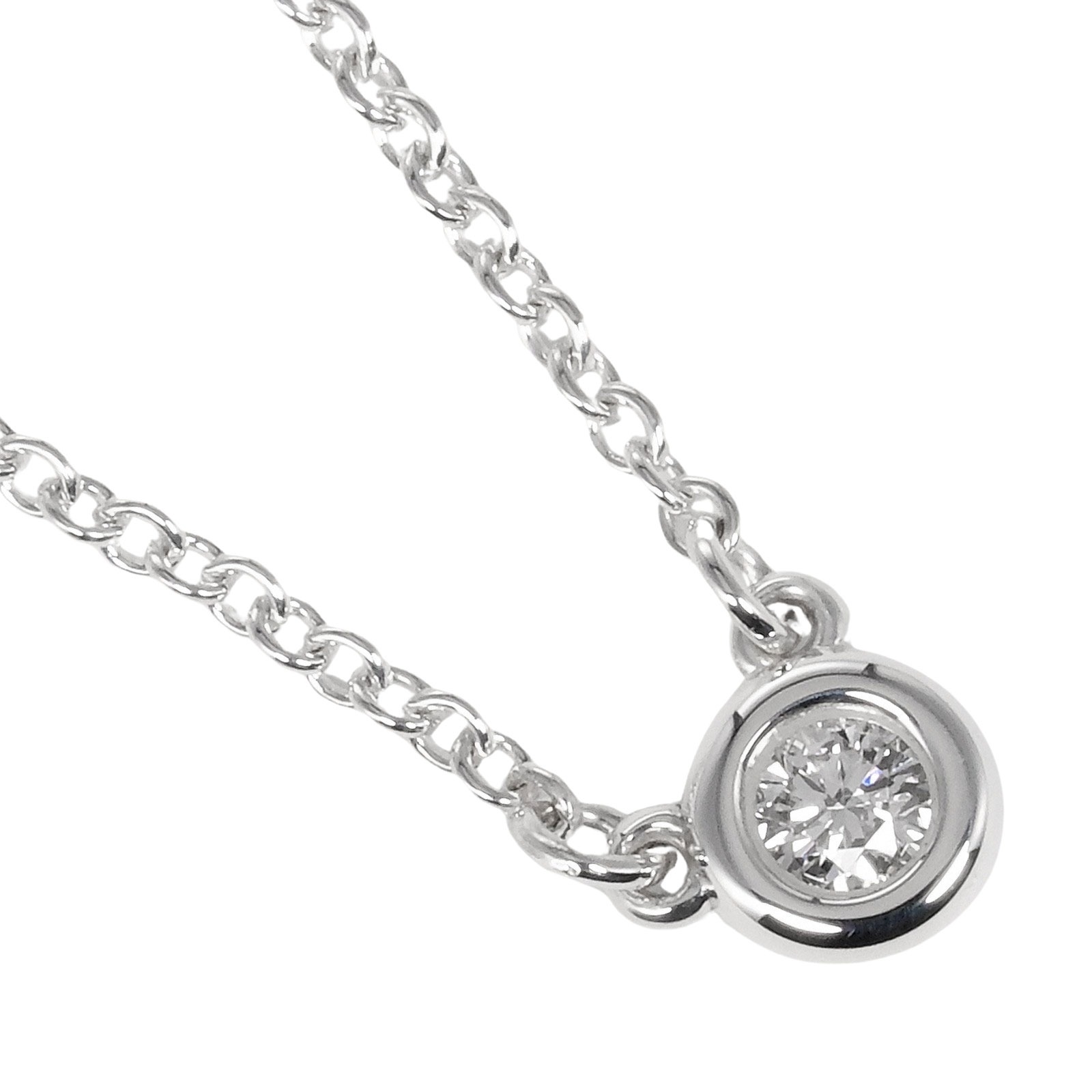 ティファニー TIFFANY&Co. バイザヤード ネックレス 約1.6g シルバー925 ダイヤモンド【中古】Aランクのサムネイル