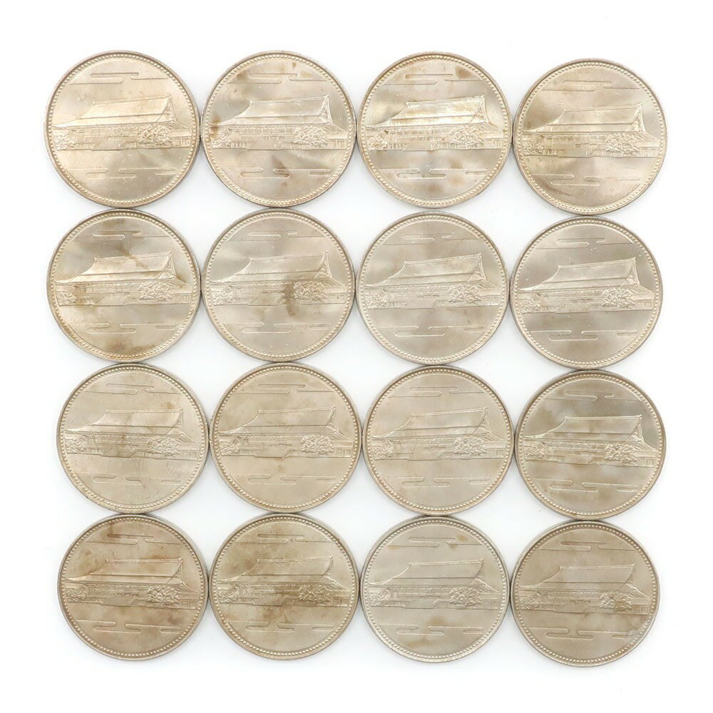 造幣局 Japan MINT 御在位60年 貨幣 記念硬貨 五百円 500円硬貨 16枚 60 years on the throne _【中古】A-ランク