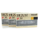 マクセル maxell 8mm ビデオカセットテープ HGX-M その他家電 ハイグレード 30分×3本セット P6-30 HGX 0.3