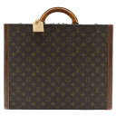 ルイ・ヴィトン LOUIS VUITTON コトヴィル45 トランク M21423 モノグラムキャンバス フランス製 茶 手提げ A4 錠前 Cotoville 45 ユニセックス【中古】B-ランク