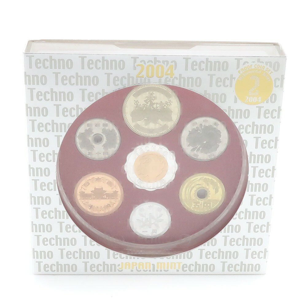 造幣局 Japan MINT プルーフ貨幣セット 貨幣 ミントセット Technomedal Series 2 2004年 平成16年 Proof money set _【未使用】Sランク