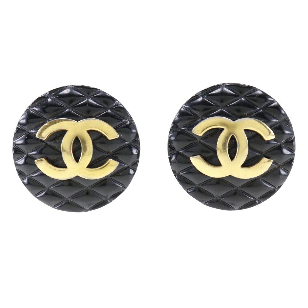 シャネル CHANEL ココマーク イヤリング 金メッキ×プラスチック 約21g COCO Mark レディース【中古】