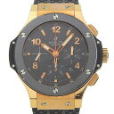 ウブロ HUBLOT ビッグバン 腕時計 ゴールドセラミック 301.PB.131.RX K18ピンクゴールド×ラバー 自動巻き 黒文字盤 BIG BANG メ...