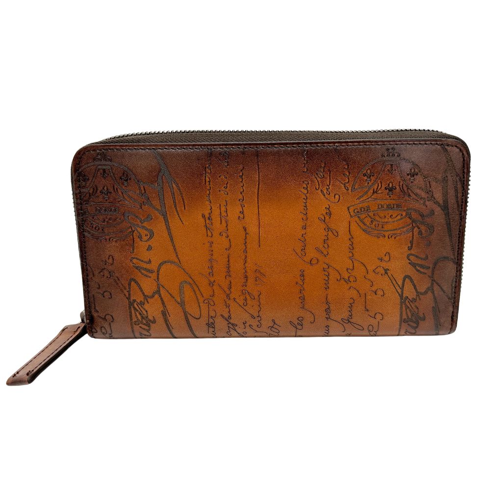 ベルルッティ Berluti 長財布 カーフ ファスナー メンズ【中古】Aランク