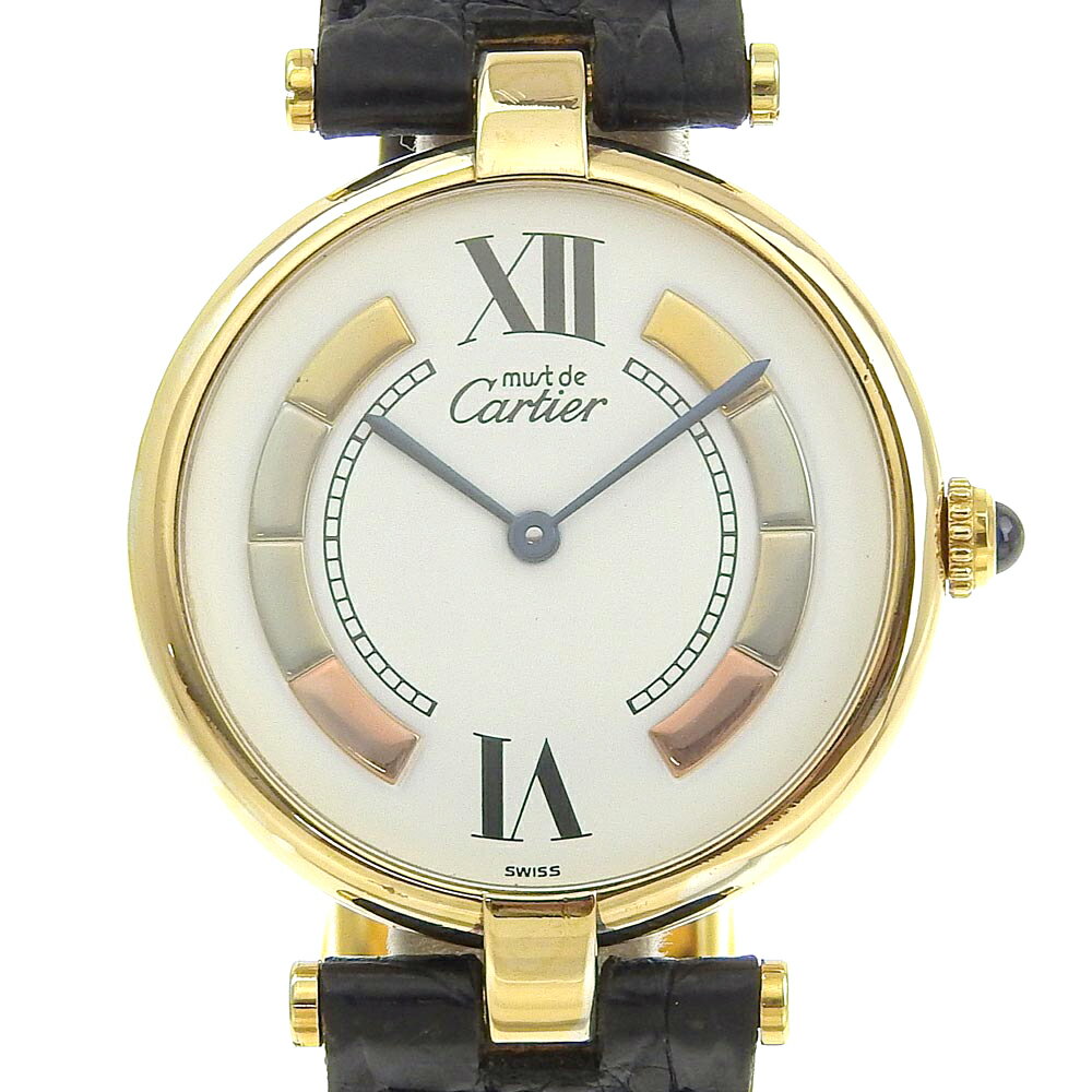 【スーパーセール10％OFF対象】カルティエ CARTIER マストヴァンドーム 腕時計 ヴェルメイ トリニティ ..