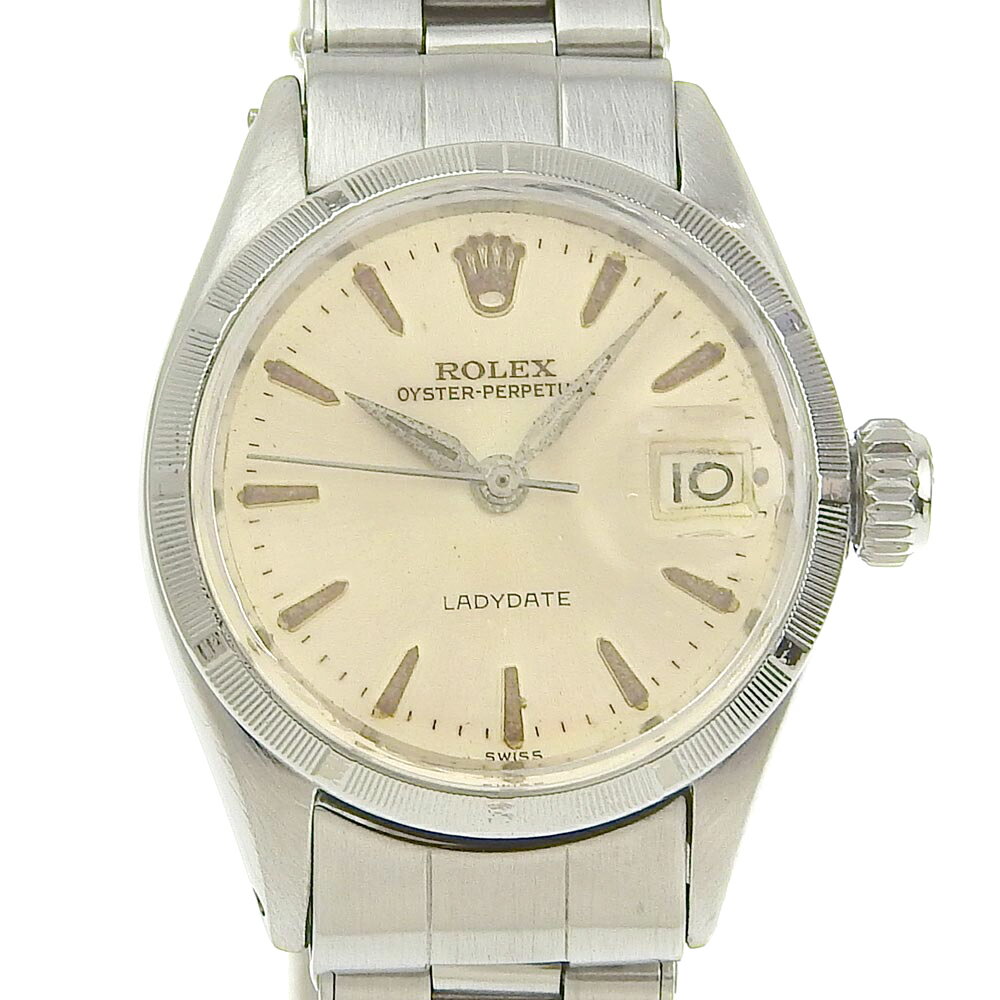 ロレックス ROLEX オイスターパーペチュアル 腕時計 22番 cal.1300 6618 ステンレススチール スイス製 自動巻き シルバー文字盤 Oyster perpetual レディース【中古】A-ランクのサムネイル