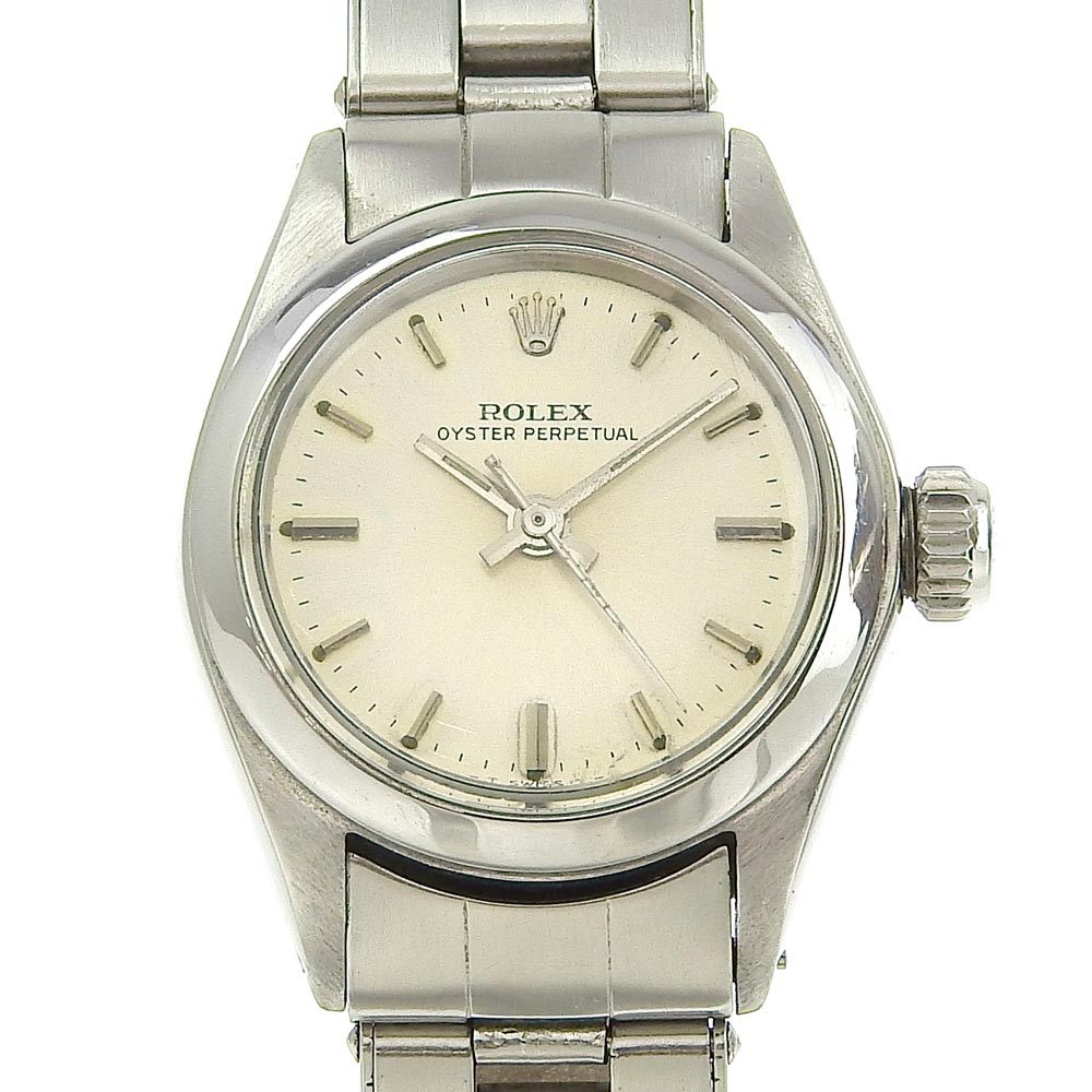 【スーパーセール10％OFF対象】ロレックス ROLEX レディデイト 腕時計 7番 6517 ステンレススチール スイス製 自動巻き シルバー文字盤 lady date レディース【中古】