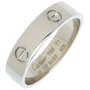 【10%OFF-セール対象商品】カルティエ CARTIER ラブリング 30号 リング・指輪 K18ホワイトゴールド 約10.8g Love Ring メンズ【...