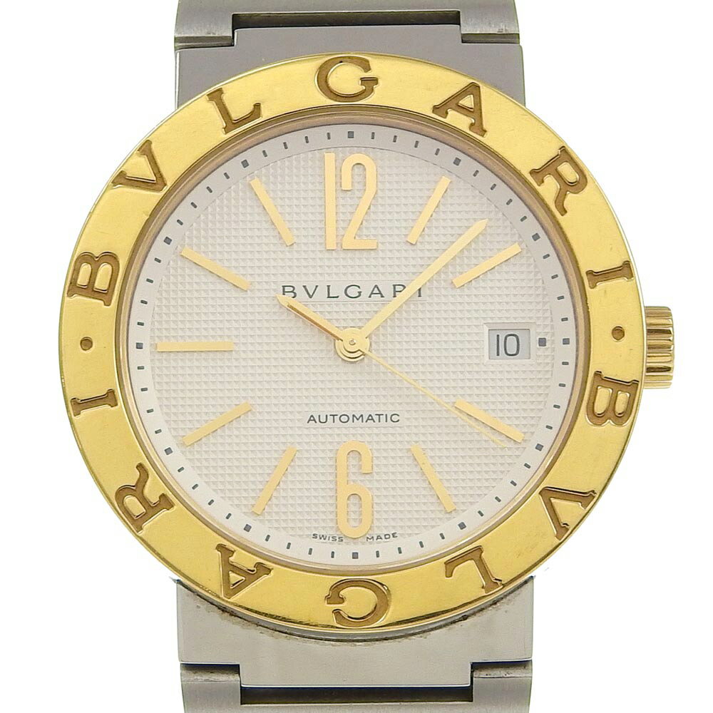 【スーパーセール10％OFF対象】ブルガリ BVLGARI ブルガリブルガリ 腕時計 BB38SG ステンレススチール スイス製 自動巻き 白文字盤 Bulgari Bulgari メンズ【中古】A-ランク