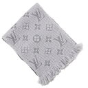 ルイ・ヴィトン LOUIS VUITTON エシャルプ・ロゴマニア マフラー ウール イタリア製 Escalp Logo Mania ユニセックス【中古】A+ラ...