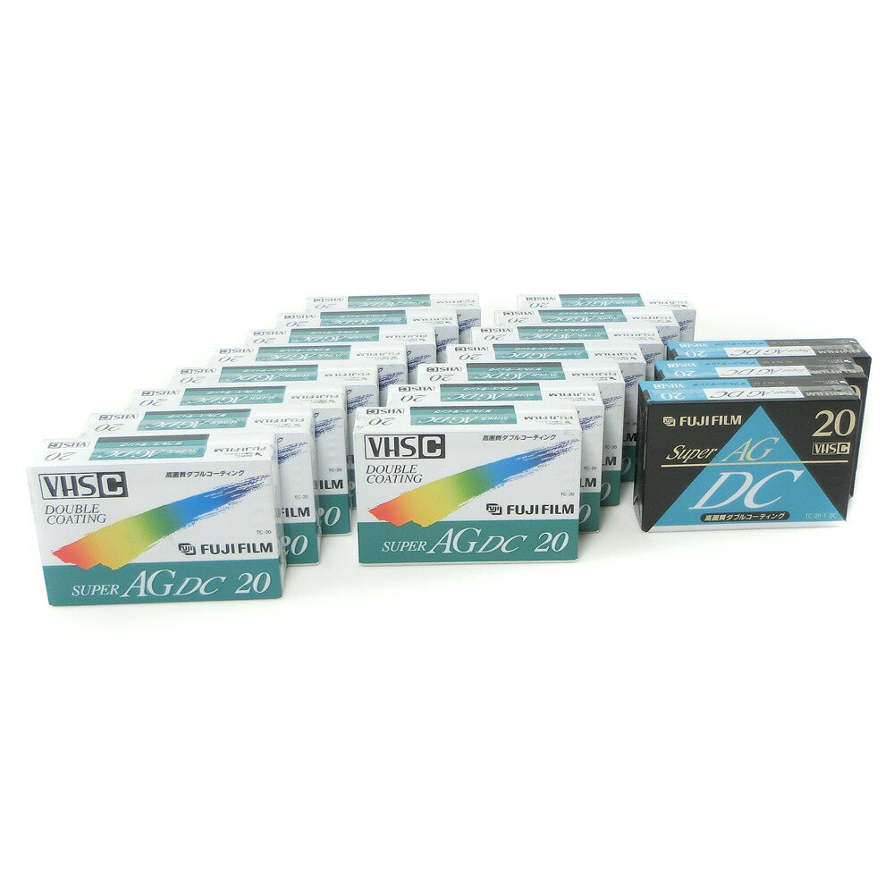 ٻΥե FUJI FILM 18ܥåȡVHS-C ӥǥåȥơ 20ʬ ¾ SUPER AGDC ֥륳ƥ TC-20 [Set of 18] VHS-C video cassette tapes, 20 minutes _̤ѡS