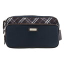 バーバリーブラックレーベル BURBERRY BLACK LABEL ウエストバッグ ナイロン 斜め掛け 肩掛け ダブルファスナー メンズ【中古】