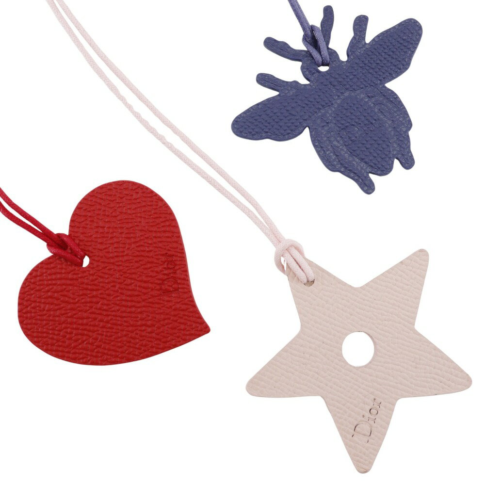 【スーパーセール10%OFF対象】ディオール Dior 3点セット チャーム レザー Three-piece set レディース..