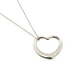 【スーパーセール10%OFF対象】ティファニー TIFFANY&Co. オープンハート ネックレス ミディアム シルバー925 ハート 約9.6g Open heart レディース【中古】A-ランク(4)
