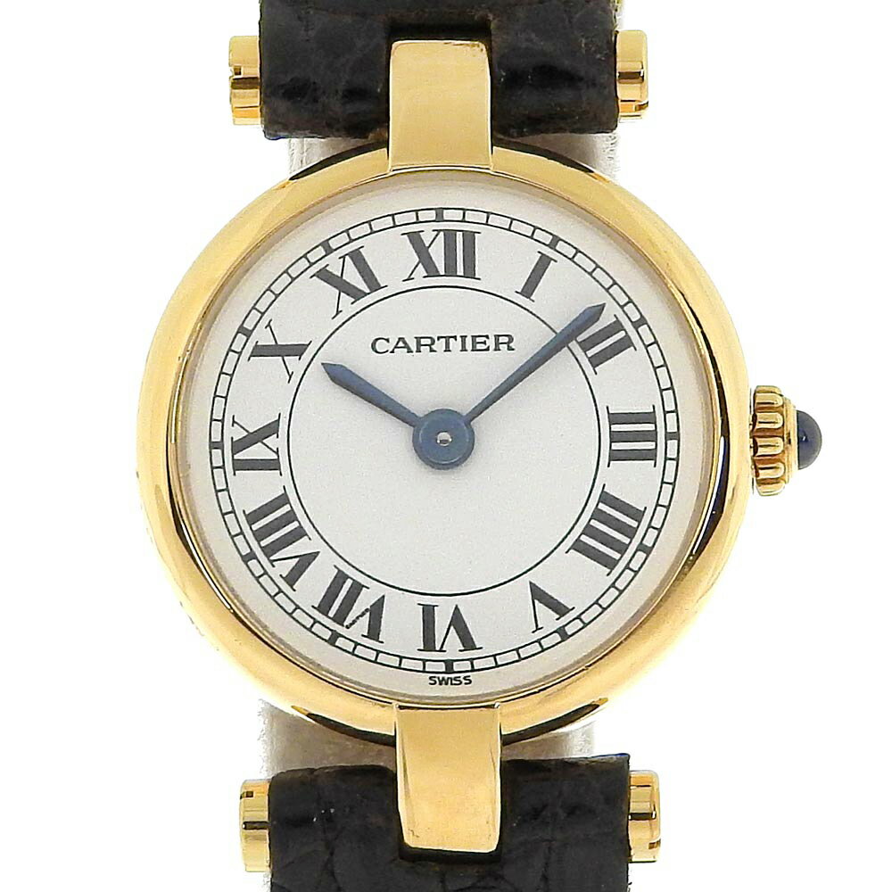 カルティエ CARTIER マスト 腕時計 ヴァンドーム cal.66 866010 K18イエローゴールド×クロコダイル スイス製 クオーツ アナログ表示 白文字盤 Must レディース【中古】のサムネイル