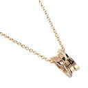 【10%OFF-セール対象商品】 ブルガリ BVLGARI B.ZERO1 ネックレス ビーゼロワン K18PG ピンクゴールド デミパヴェ ダイヤモンド 約1...