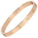 【スーパーセール10%OFF対象】カルティエ CARTIER ラブ ブレスレット #18 K18PG ピンクゴールド 約33g【中古】A-ランク