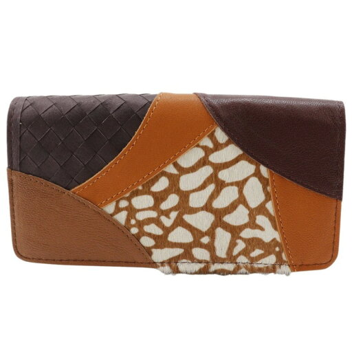 エンディミオン・スプリング Endymion Spring 本革パッチワーク 長財布 パープル系 スナップボタン Genuine leather patchwork レディース【中古】A+ランク エンディミオン・スプリング Endymion Spring 本革パッチワーク 長財布 パープル系 スナップボタン Genuine leather patchwork レディース【中古】A+ランク