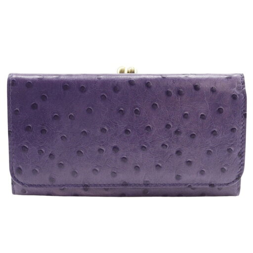 エンディミオン・スプリング Endymion Spring 本革 がま口財布 長財布 パープル スナップボタン Genuine Leather Purse Wallet レディース【中古】A+ランク エンディミオン・スプリング Endymion Spring 本革 がま口財布 長財布 パープル スナップボタン Genuine Leather Purse Wallet レディース【中古】A+ランク