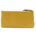 エンディミオン・スプリング Endymion Spring 本革財布 長財布 イエロー スナップボタン Genuine Leather Wallet ユニセック...