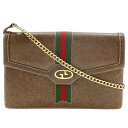 グッチ GUCCI オールドグッチ ショルダーバッグ シェリーライン 2WAYクラッチ PVC イタリア製 茶 肩掛け 2way A5 スナップボタン Old ...
