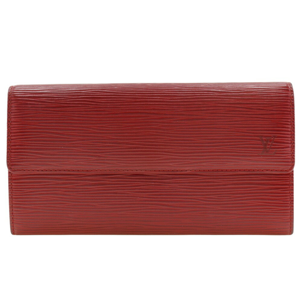 ルイ・ヴィトン LOUIS VUITTON ポルトフォイユサラ 長財布 M6359E エピレザー ルージュ スペイン製 1997年 赤 スナップボタン Portefeiulle Sarah レディース【中古】