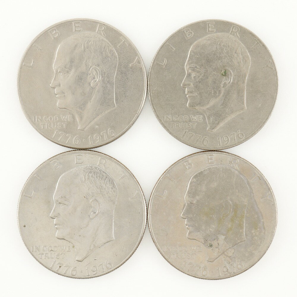 アメリカ 1ダラー 1DOLLAR 貨幣 建国200周年記念 アイゼンハワー 1971年〜1978年 リバティ 白銅貨 1ドル 8枚 America 1 Dollar 1DOLLAR _【中古】