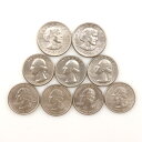 アメリカ 1ドル 25セント 貨幣 白銅貨 リバティ 取り混ぜ 9枚 United States 1 dollar 25 cents _【中古】