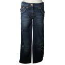 ドルチェアンドガッバーナ DOLCE&GABBANA デニム クロップドパンツ サブリナ ダメージ コットン イタリア製 青 denim レディース【中古】A+...