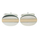 ティファニー TIFFANY&Co. オーバル カフス シルバー925×K18イエローゴールド Oval メンズ【中古】
