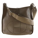 エルメス HERMES エヴリン3 GM ショルダーバッグ トリヨンクレマンス エトゥープ フランス製 2013年 シルバー金具 □Q 斜め掛け A5 スナップ...