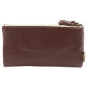 エンディミオン・スプリング Endymion Spring 本革財布 長財布 赤茶色 スナップボタン Genuine Leather Wallet ユニセックス...