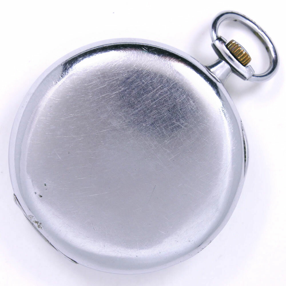 オメガ OMEGA ※ジャンク 懐中時計 ステンレススチール 手巻き スモールセコンド ゴールド文字盤 ※As-Is Item ユニセックス【中古】