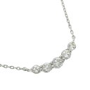 【スーパーセール10%OFF対象】スタージュエリー STAR JEWELRY ネックレス K10ホワイトゴールド 約1.1g レディース【中古】SAランク