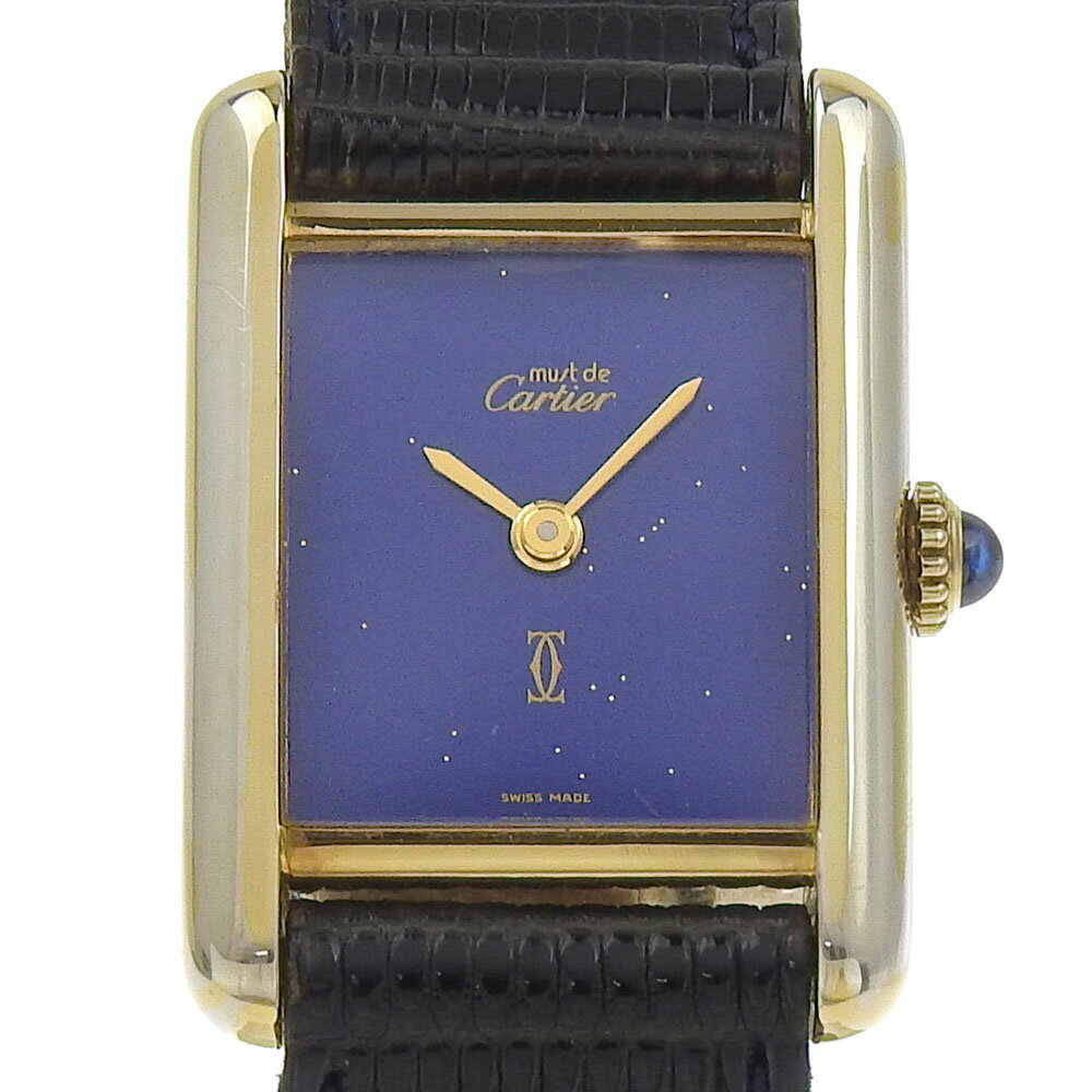 楽天市場】カルティエ タンク(文字盤カラーブルー 楽天市場】カルティエ タンク(文字盤カラーブルー