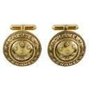 シャネル CHANEL ロゴ カフス フラワー ヴィンテージ 金メッキ フランス製 logo メンズ【中古】
