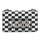 クリスチャンディオール Dior ジャディオール ショルダーバッグ 2WAYクラッチ カーフ イタリア製 黒/白 斜め掛け 2way マグネットタイプ Jadior レディース【中古】Aランク