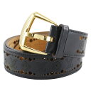 ルイ・ヴィトン LOUIS VUITTON サンチュール・フェニックス ベルト ノマド・モノグラム M9679 レザー スペイン製 2010年 黒 CA5110...
