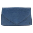 ルイ・ヴィトン LOUIS VUITTON アールデコ クラッチバッグ セカンドバッグ M52635 エピレザー トレドブルー フランス製 1990年 青 A5...