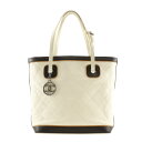 シャネル CHANEL マトラッセ トートバッグ ココチャーム カーフ イタリア製 2007年 アイボリー 斜め掛け 肩掛け A5 オープン Matelasse...