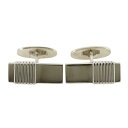 ジョージジェンセン Georg Jensen スクエア カフス シルバー925 デンマーク製 スクエア Square メンズ【中古】