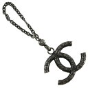 【ファッションセール10%OFF対象】シャネル CHANEL ココマーク チャーム 金属製 イタリア製 2010年 黒 B10A COCO Mark レディース...